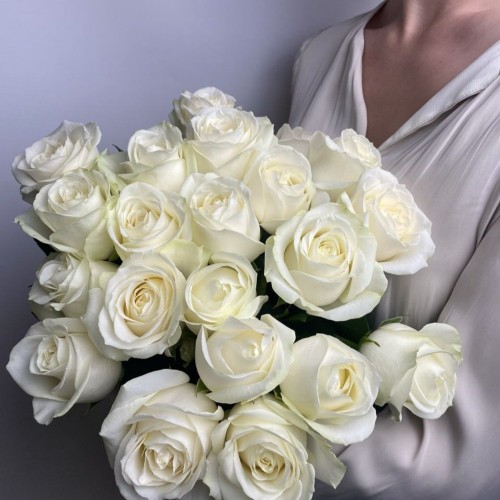 21 біла троянда